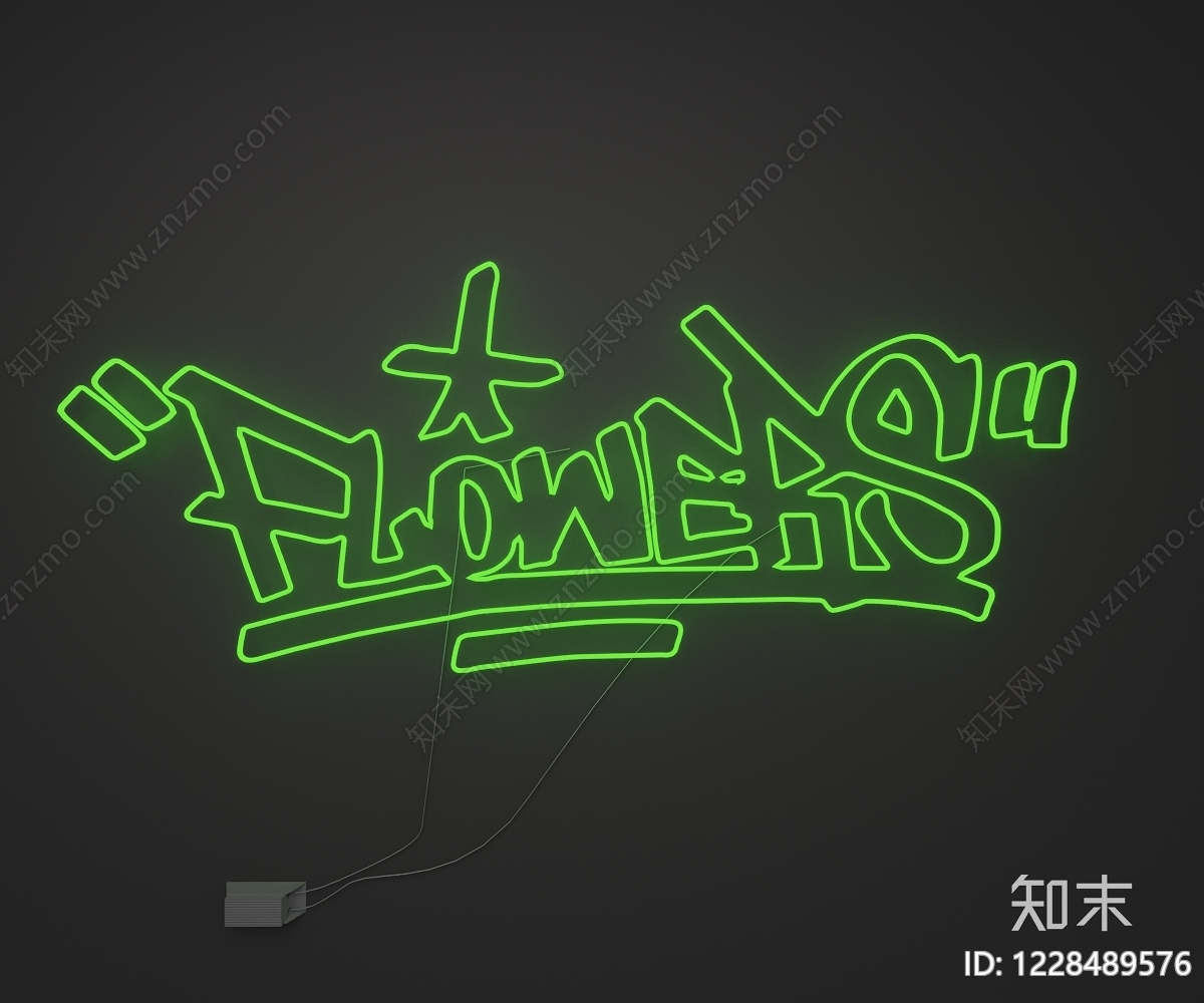 赛博朋克风霓虹灯SU模型下载【ID:1228489576】