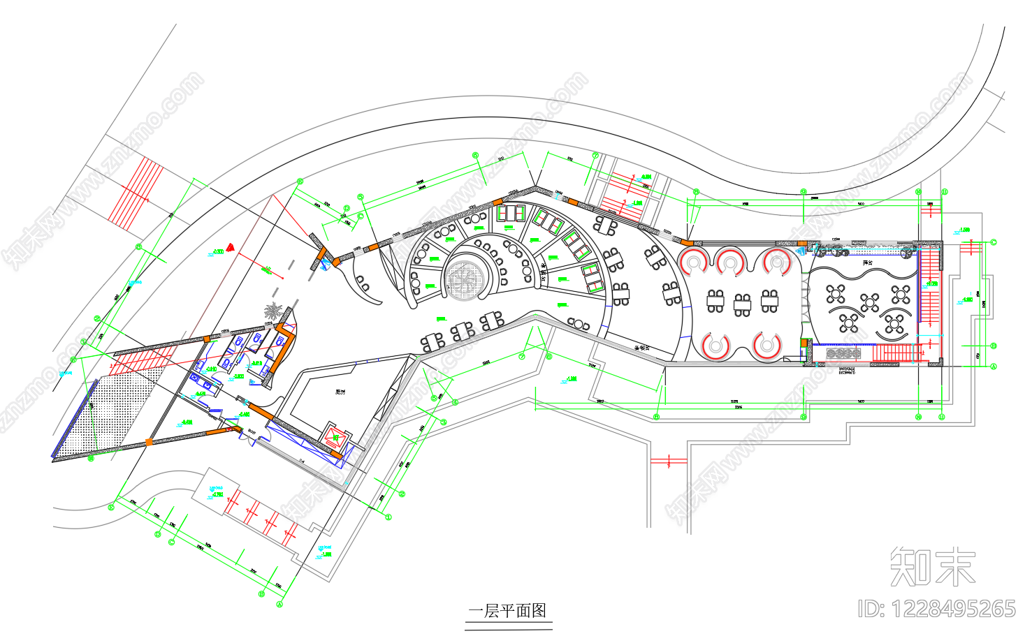 西餐厅CAD图纸