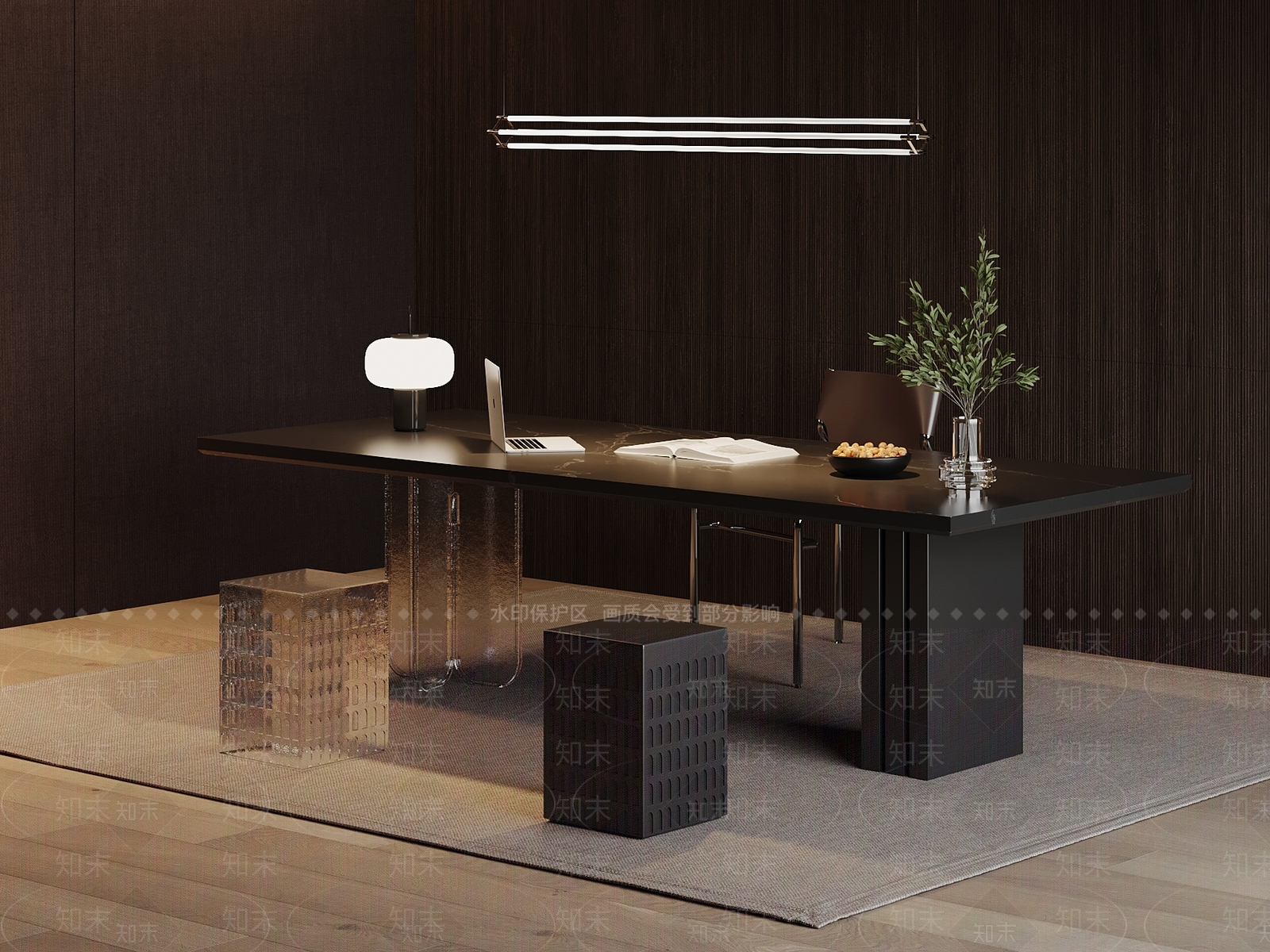 意式极简休闲桌椅3D模型下载【ID:1228495724】
