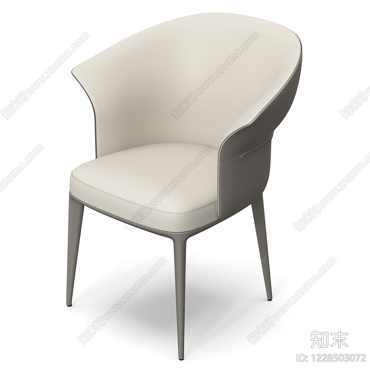 意式极简餐椅3D模型下载【ID:1228503072】