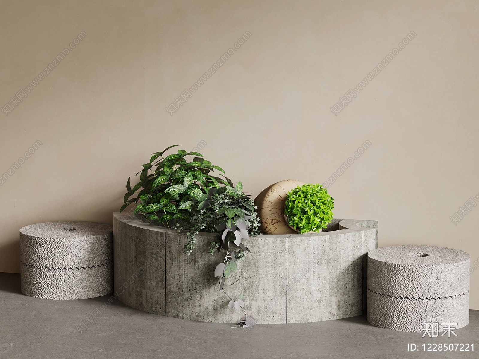 侘寂景观石SU模型下载【ID:1228507221】
