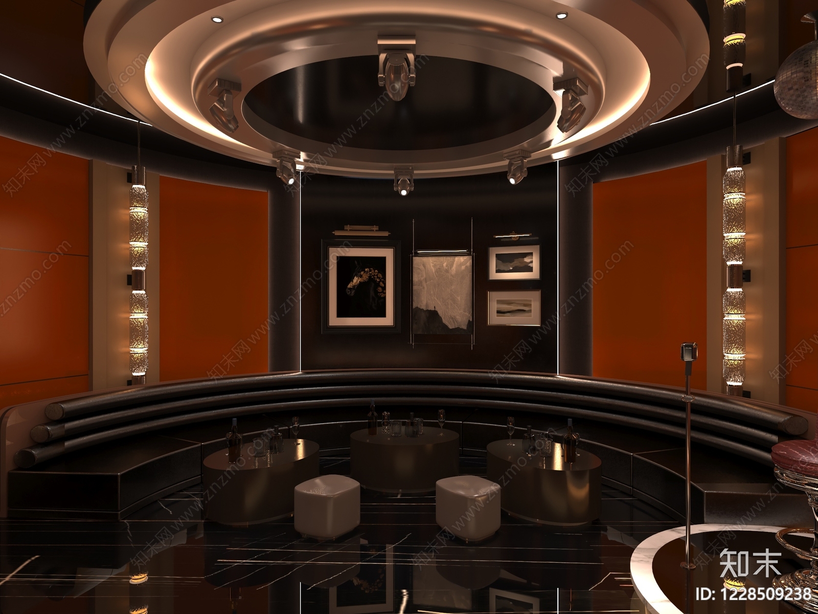 轻奢KTV3D模型下载【ID:1228509238】