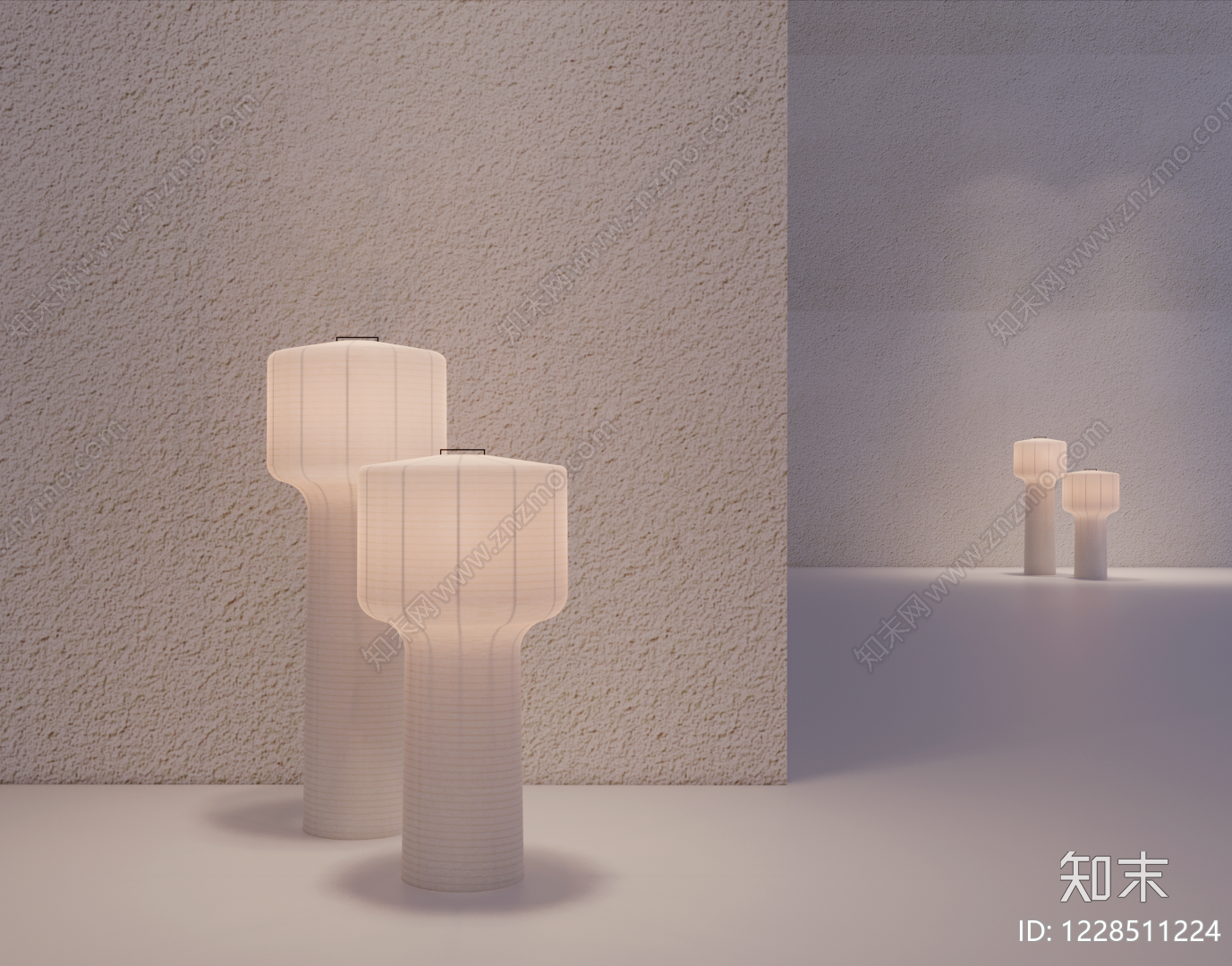 侘寂台灯3D模型下载【ID:1228511224】