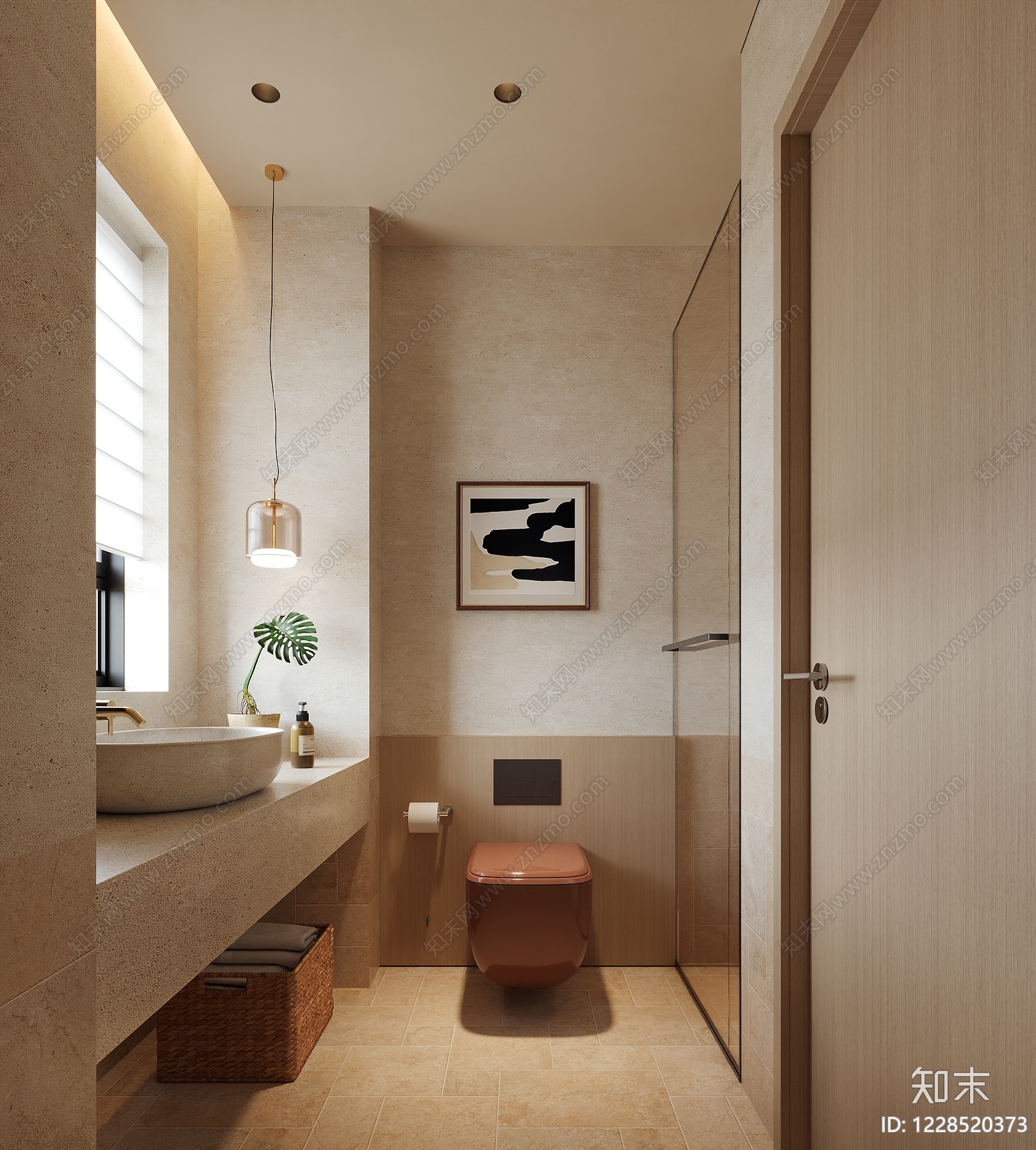 侘寂卫生间3D模型下载【ID:1228520373】