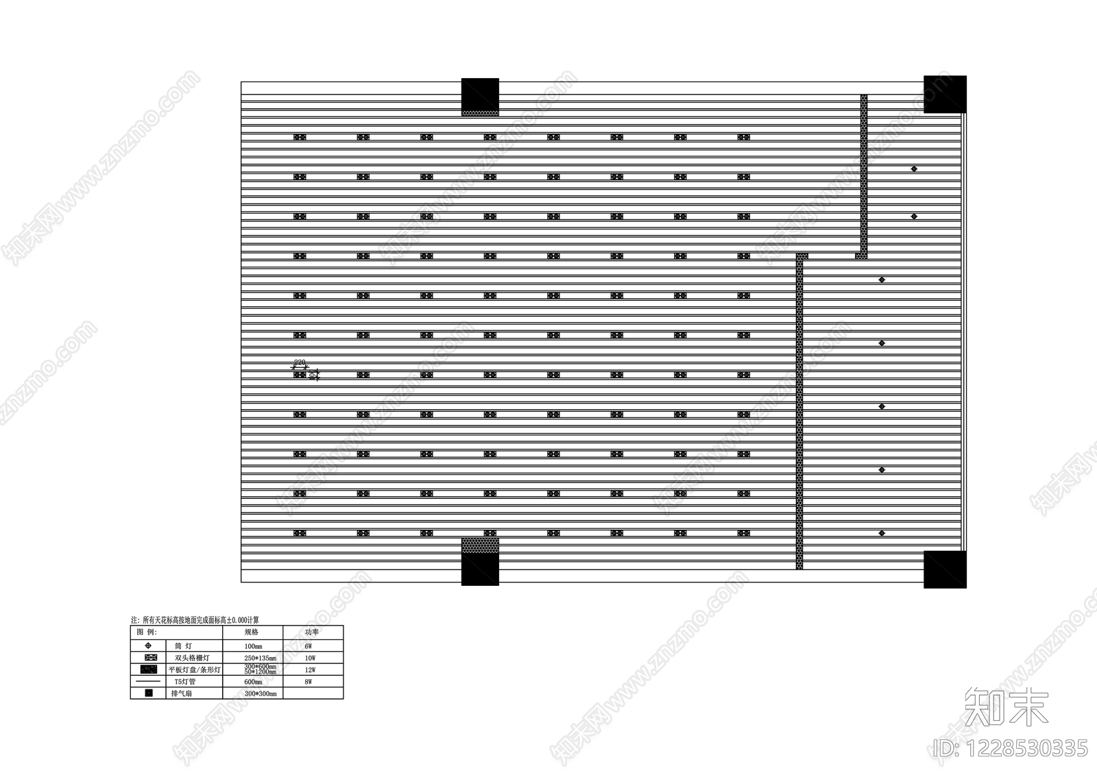 超市cad施工图下载【ID:1228530335】