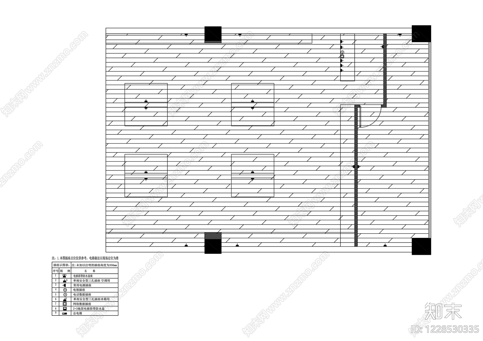 超市cad施工图下载【ID:1228530335】