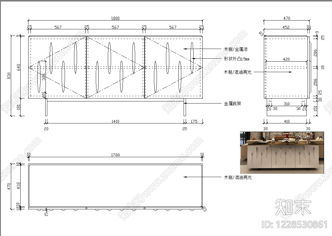 柜子cad施工图下载【ID:1228530861】