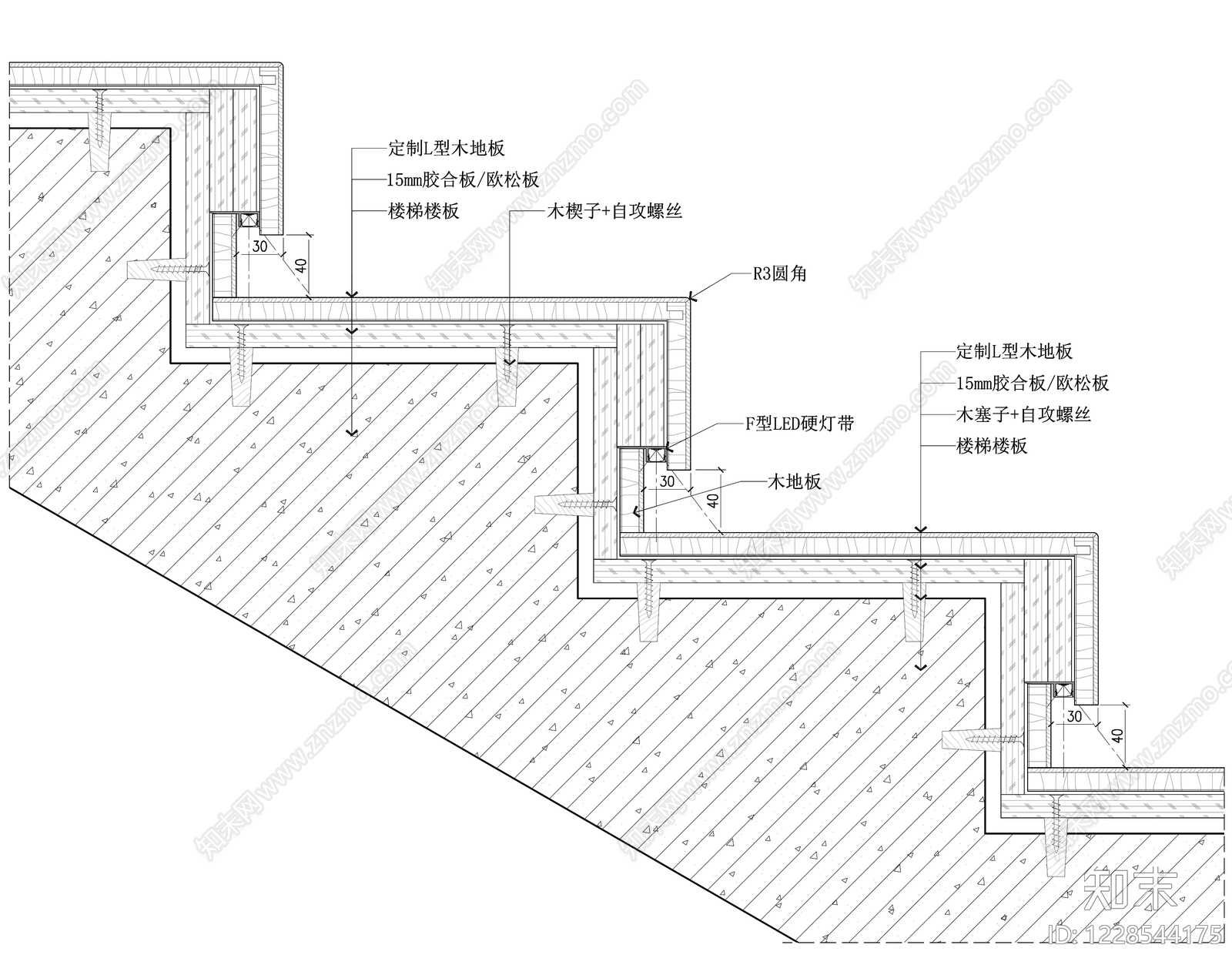 木地板cad施工图下载【ID:1228544175】