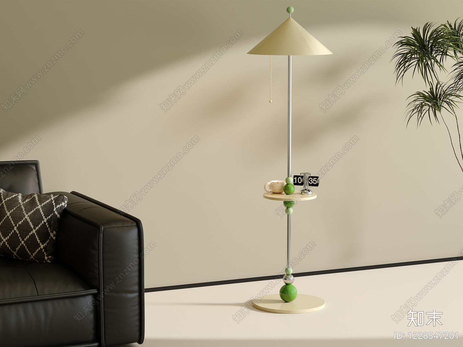 中古风落地灯3D模型下载【ID:1228547201】
