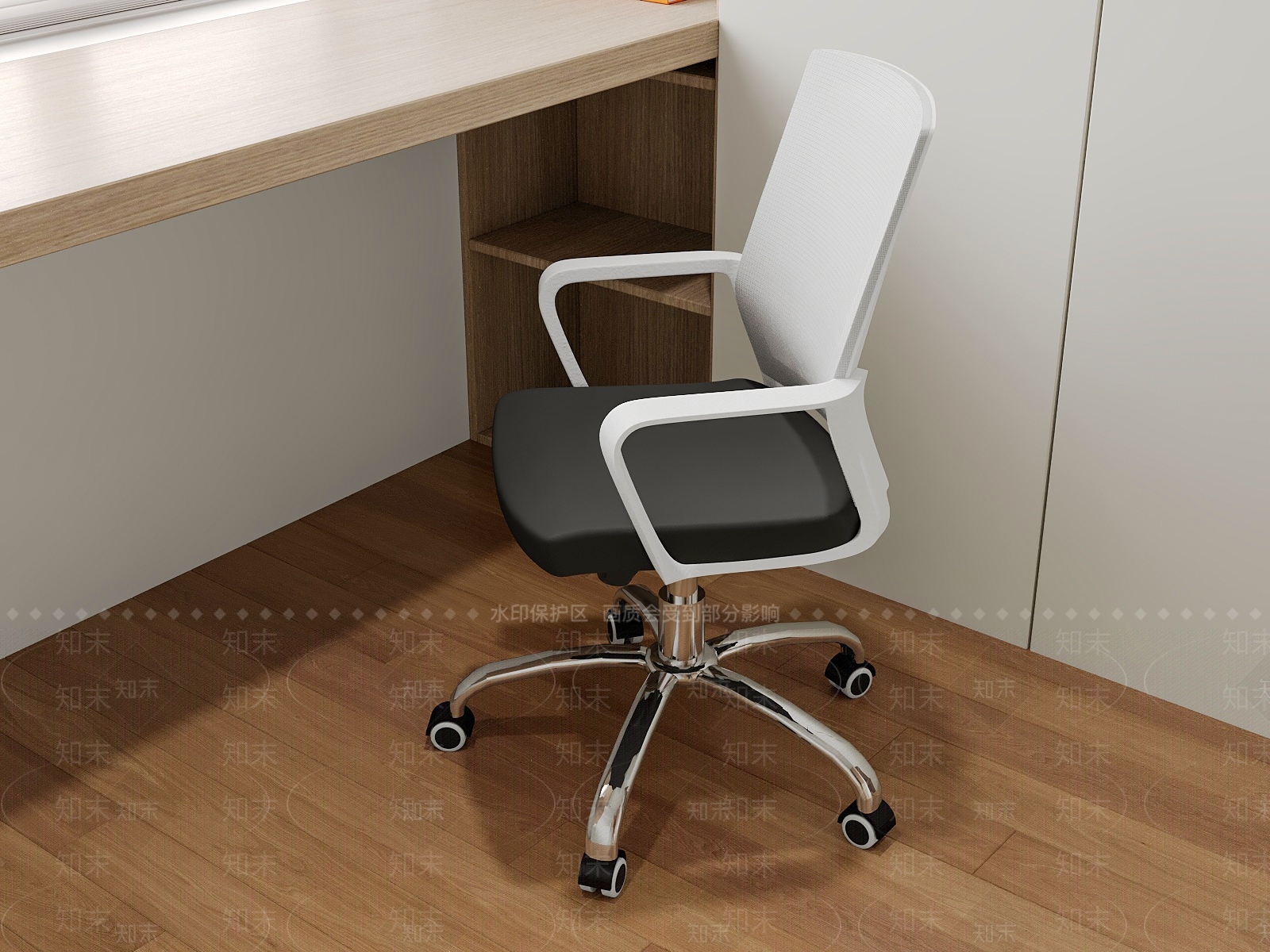 现代简约书桌椅3D模型下载【ID:1228562175】