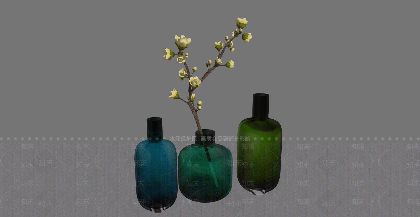 现代简约花瓶SU模型下载【ID:1228568287】