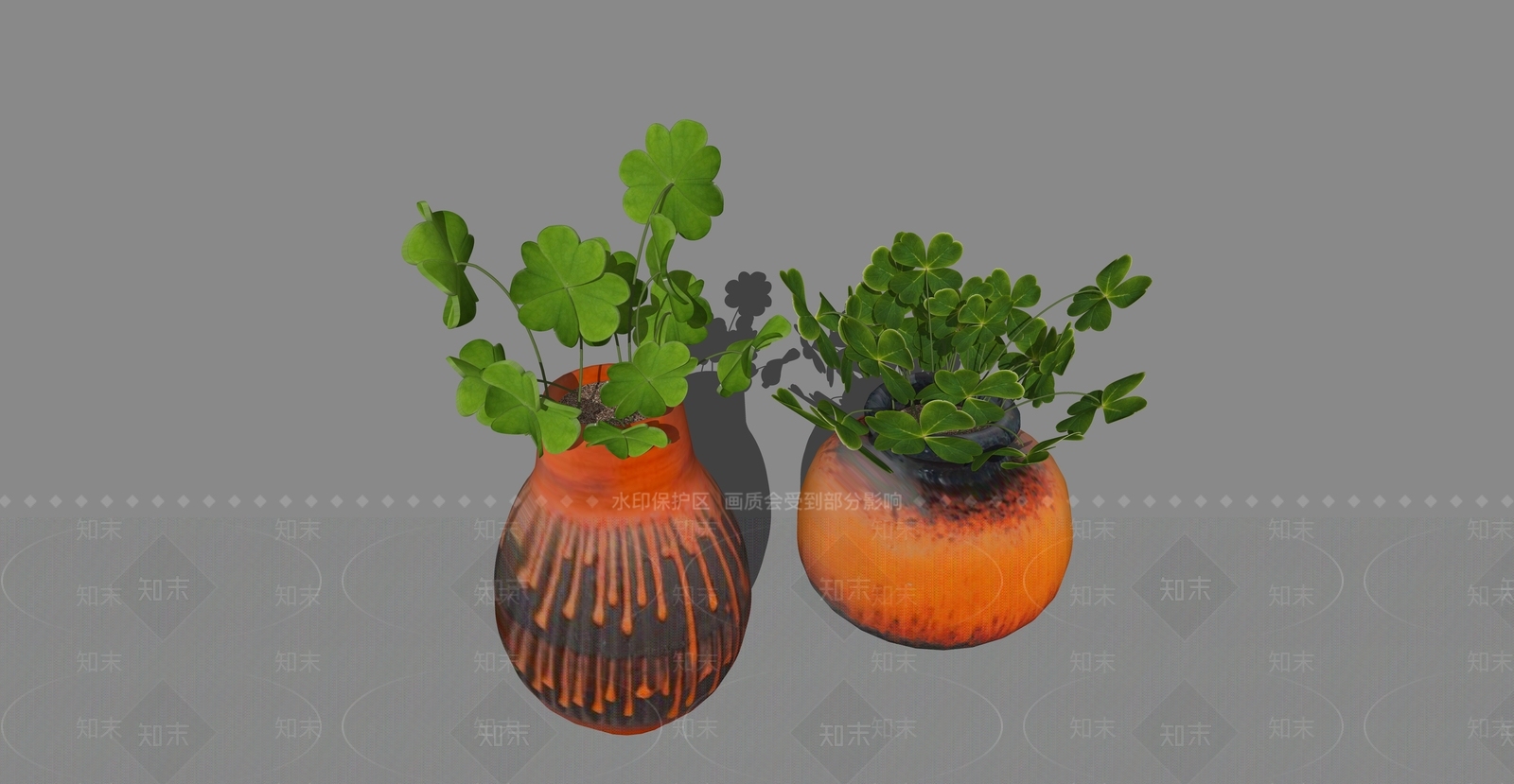 复古盆栽SU模型下载【ID:1228568418】