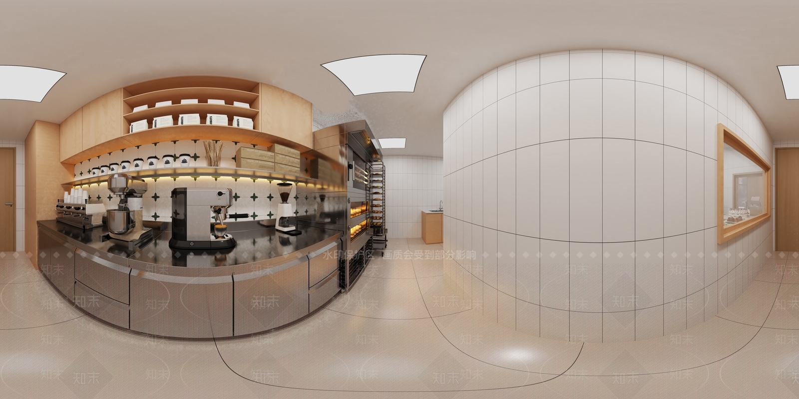 现代简约甜品面包店3D模型下载【ID:1228570849】