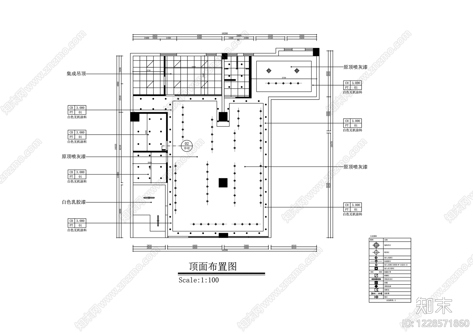 中餐厅cad施工图下载【ID:1228571860】