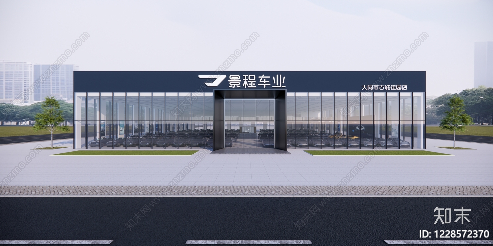 4s店cad施工图下载【ID:1228572370】