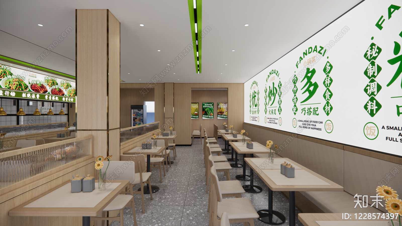 快餐店cad施工图下载【ID:1228574397】