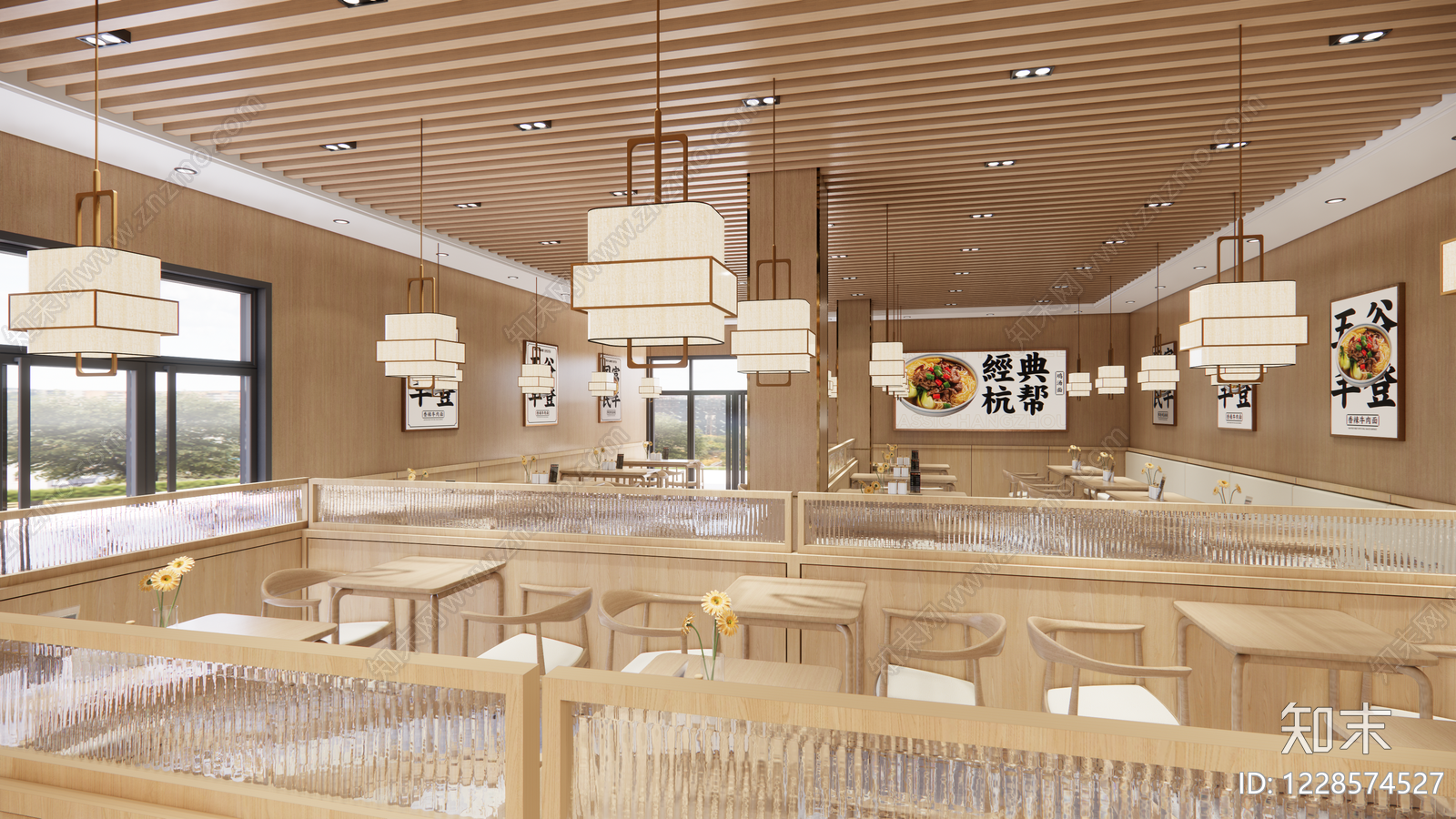 自助餐厅cad施工图下载【ID:1228574527】