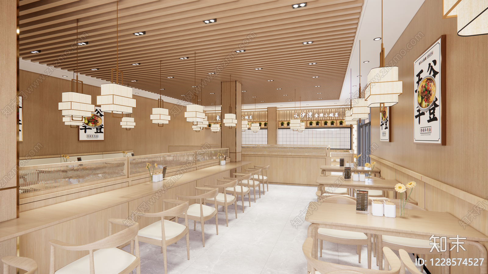自助餐厅cad施工图下载【ID:1228574527】