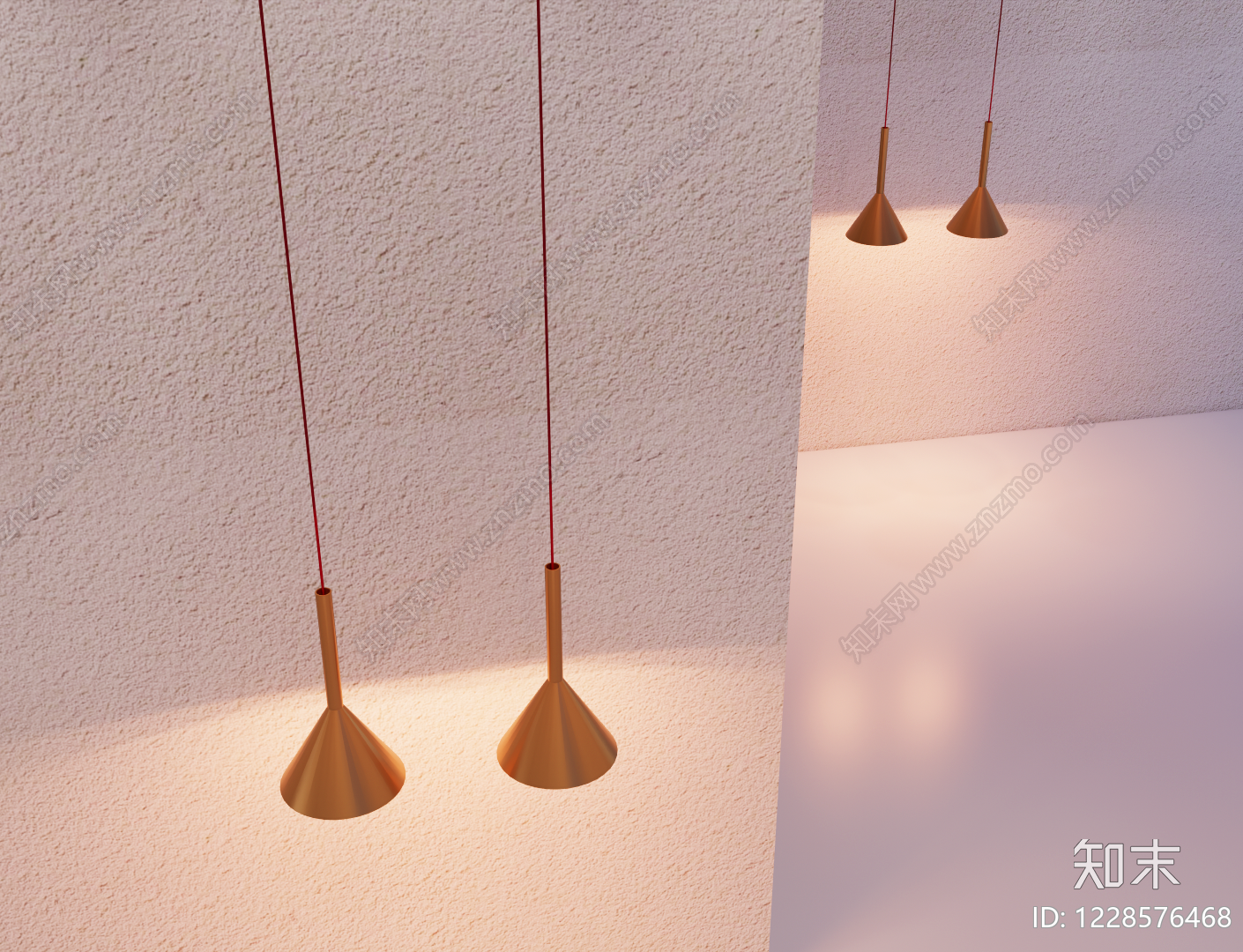 极简吊灯3D模型下载【ID:1228576468】