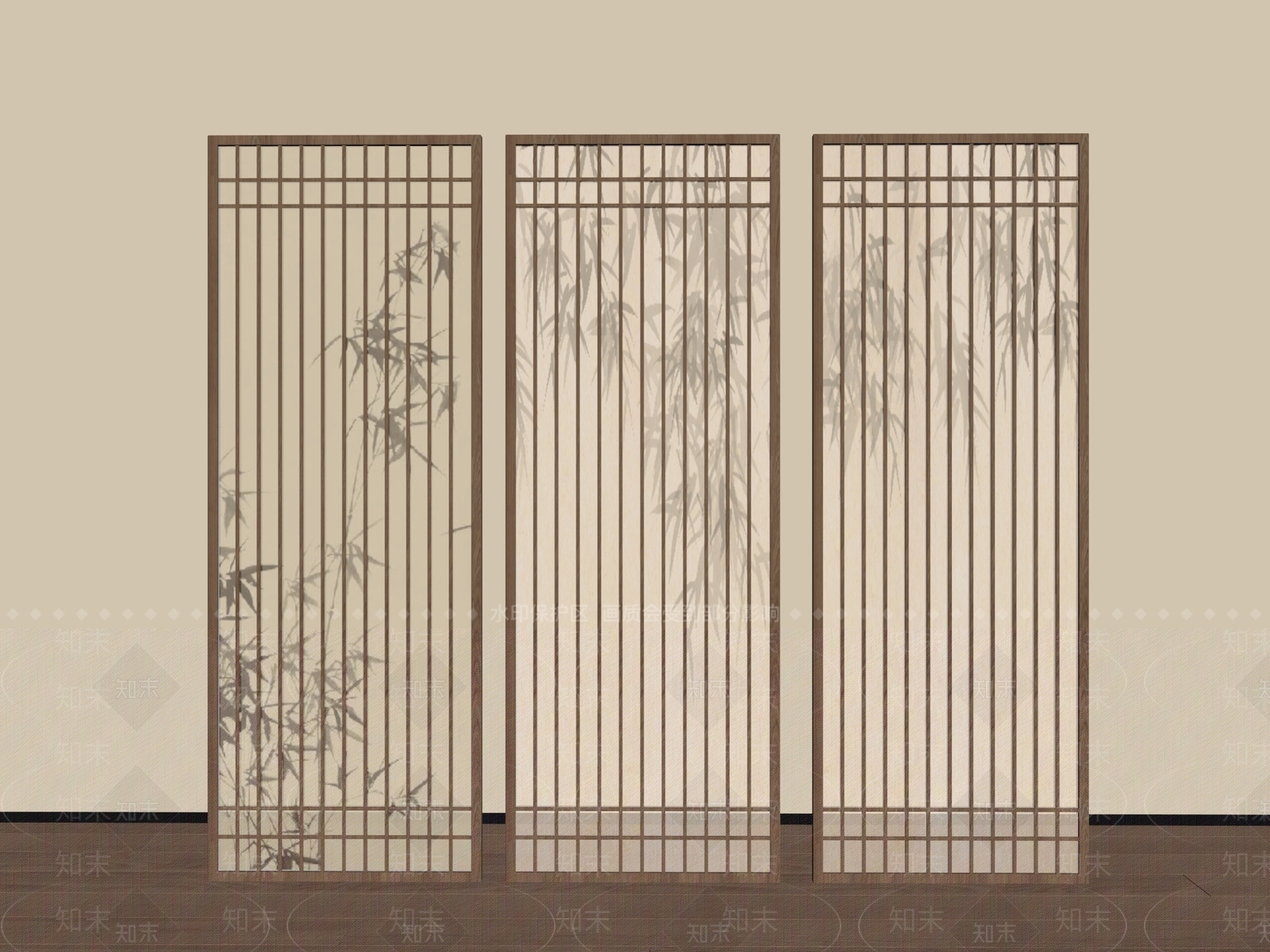 日式屏风SU模型下载【ID:1228580270】