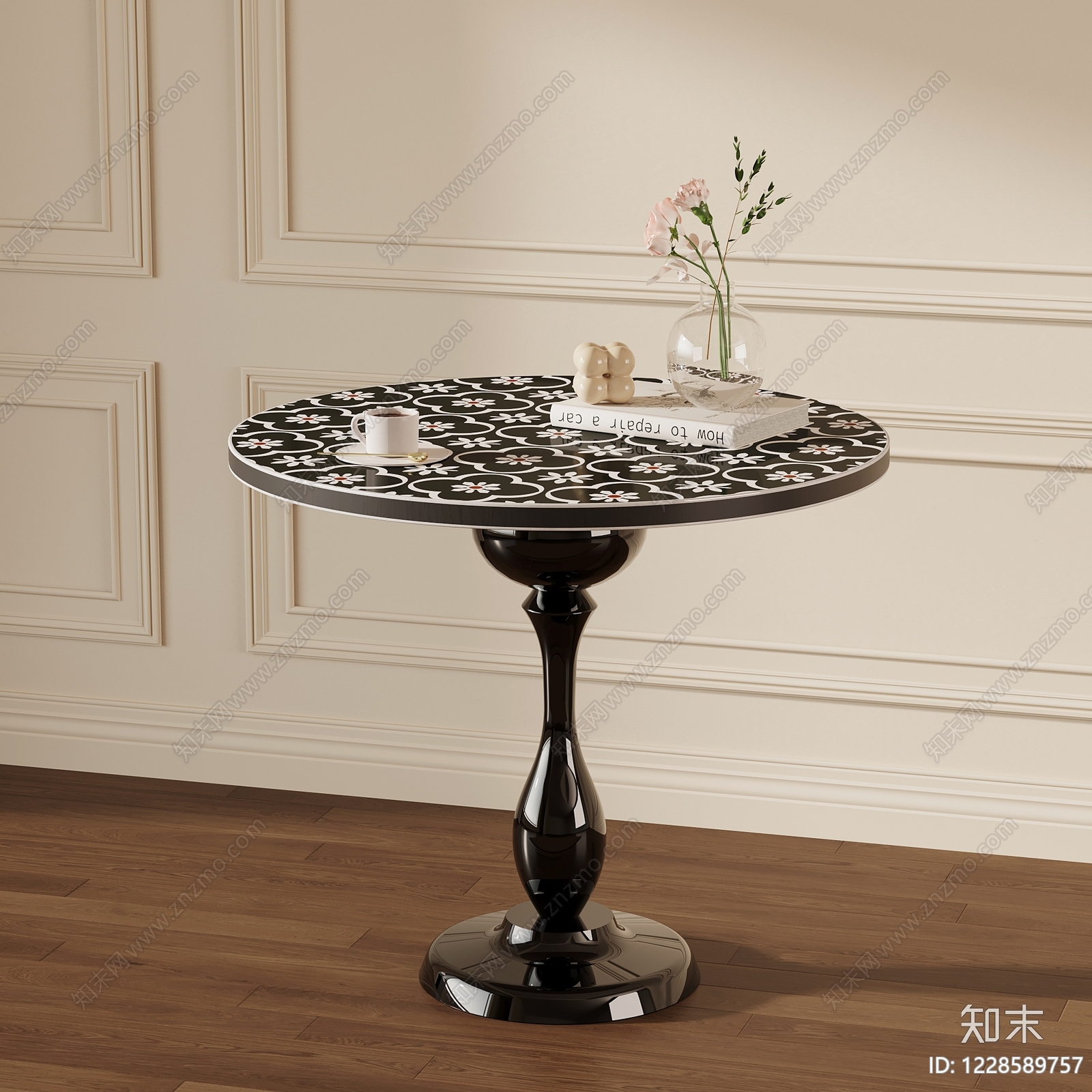 法式边几SU模型下载【ID:1228589757】