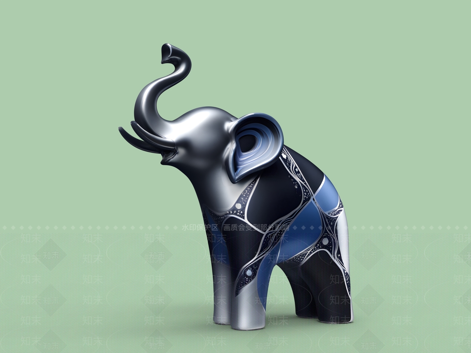 轻奢雕塑摆件3D模型下载【ID:1228591397】