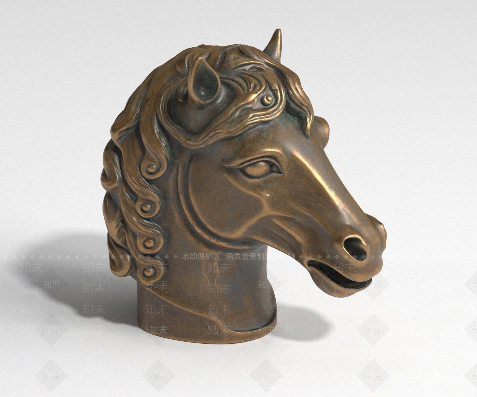 欧式雕塑摆件3D模型下载【ID:1228610277】