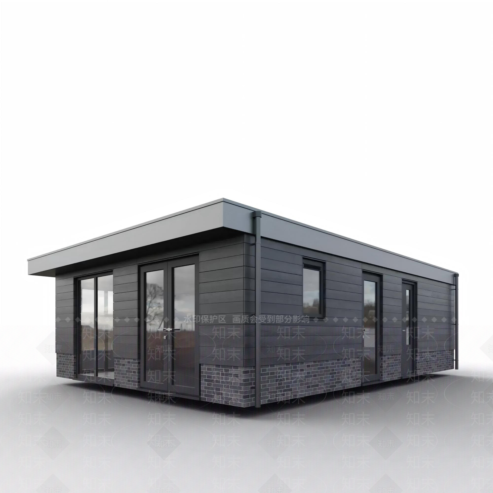 现代主义其他住宅外观3D模型下载【ID:1228623888】