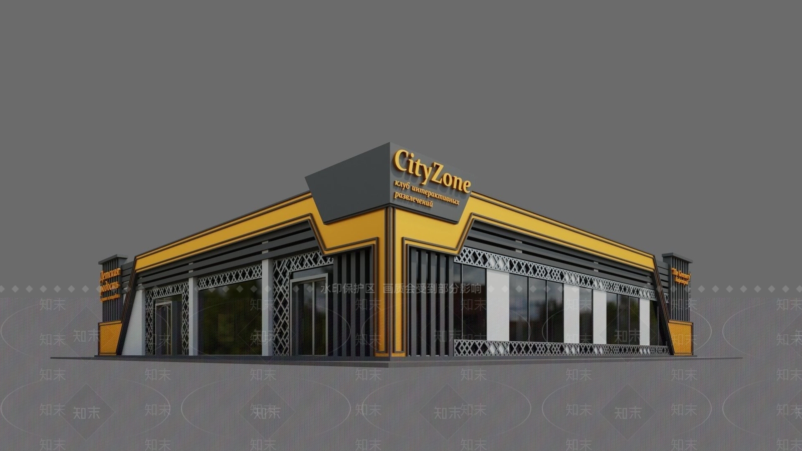现代娱乐建筑3D模型下载【ID:1228626768】