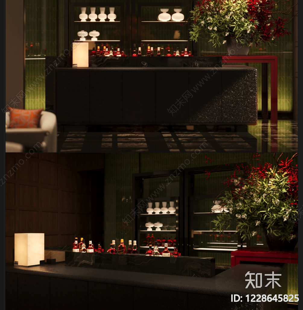 吧台节点cad施工图下载【ID:1228645825】