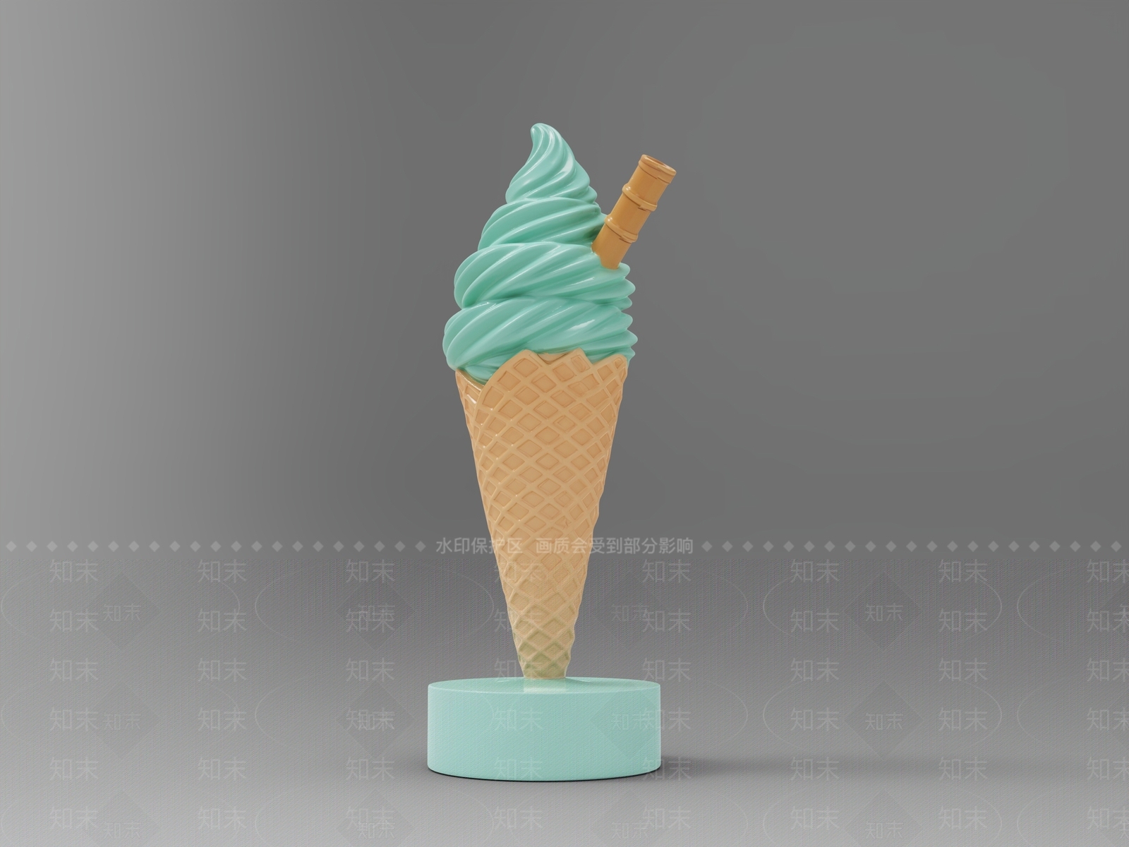 波普雕塑摆件3D模型下载【ID:1228648528】