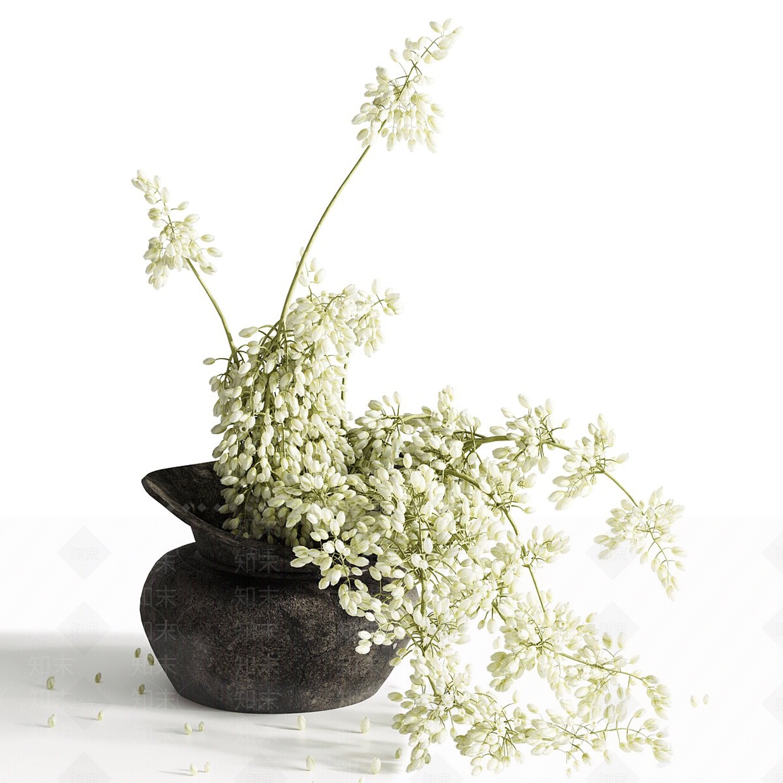侘寂花瓶3D模型下载【ID:1228648805】