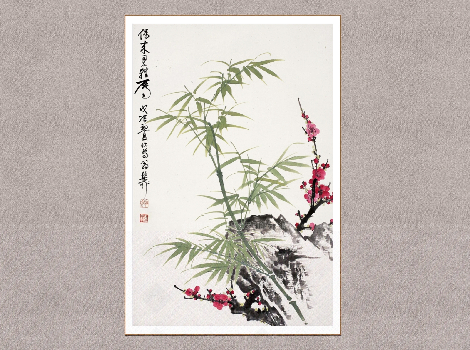中式字画SU模型下载【ID:1228650581】