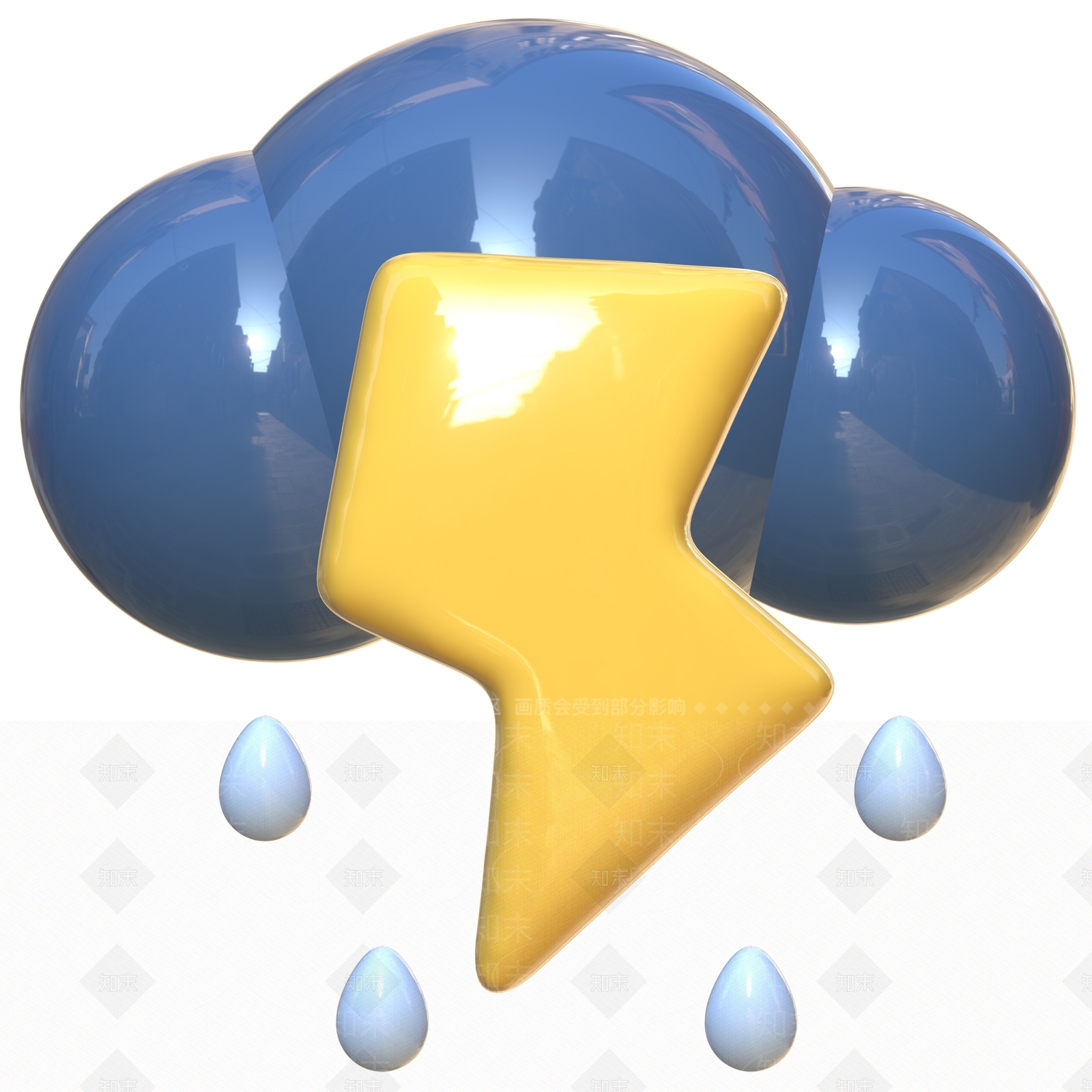 logo3D模型渲染效果图