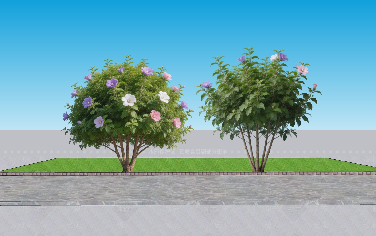 现代主义灌木SU模型下载【ID:1228651669】