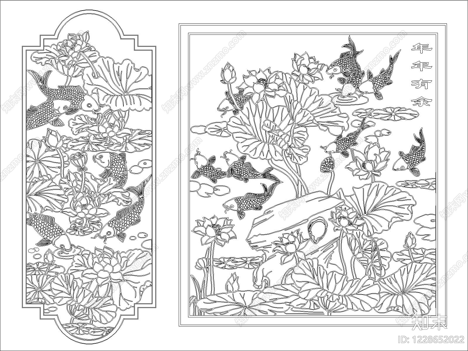 中式雕花CAD图纸