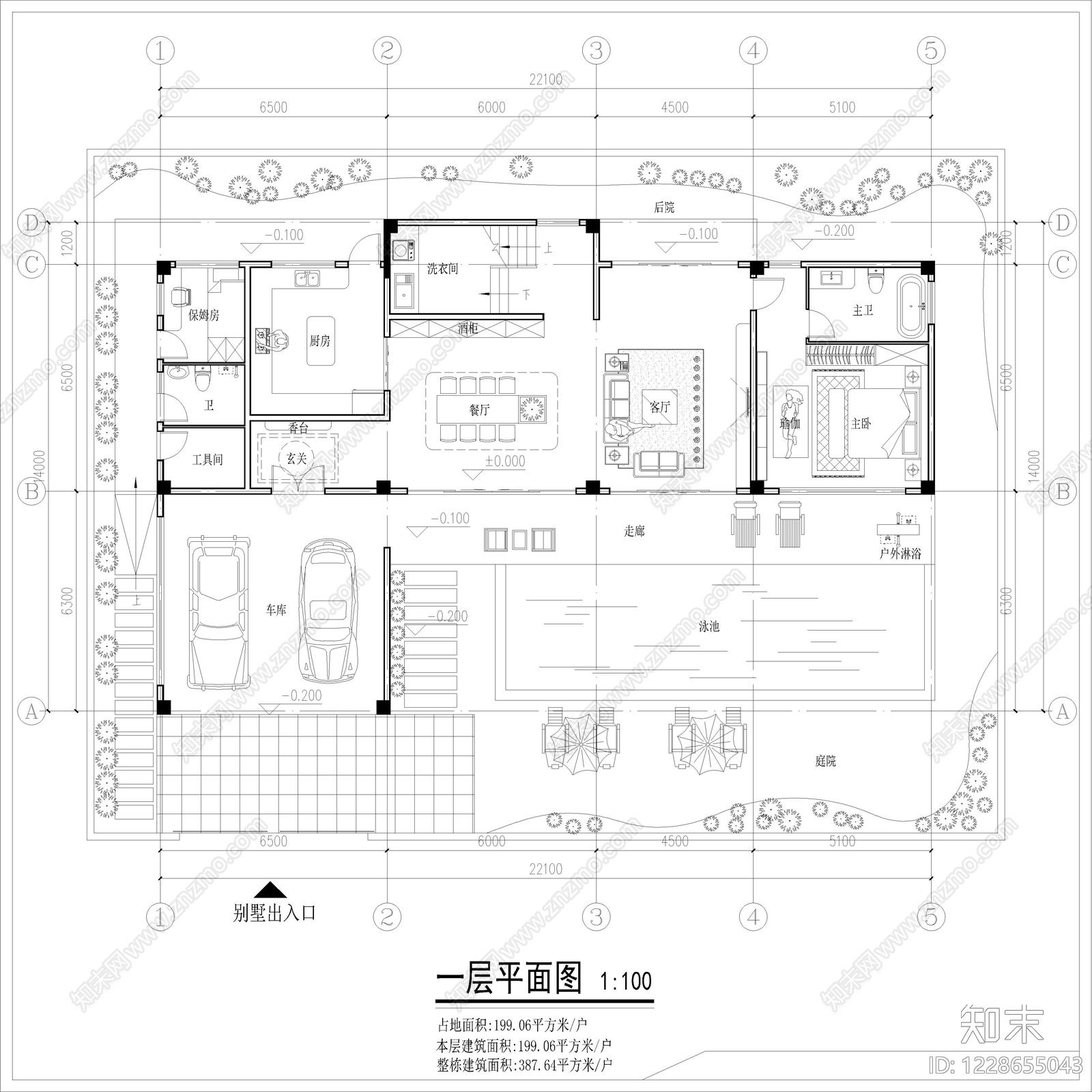别墅建筑CAD图纸