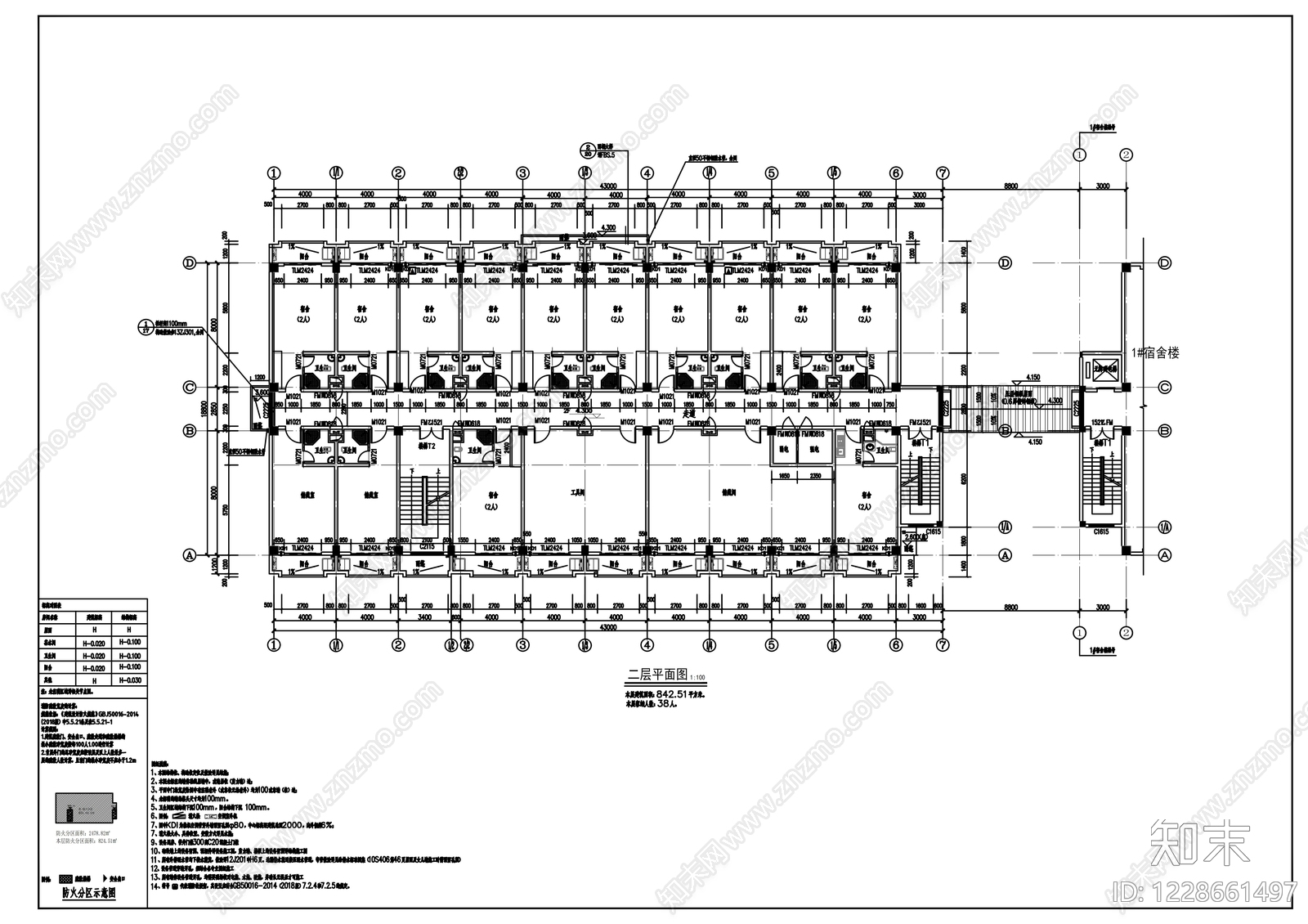 其他居住建筑cad施工图下载【ID:1228661497】