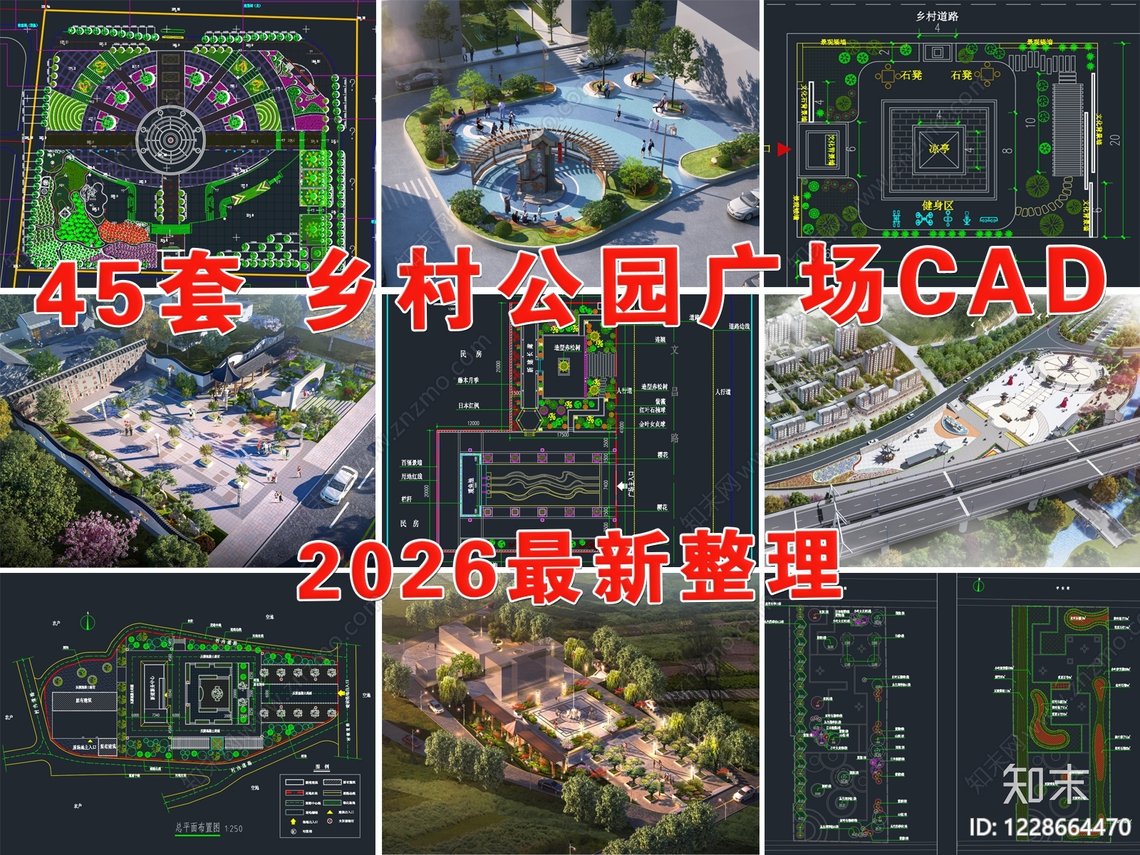 中式乡村振兴CAD图纸
