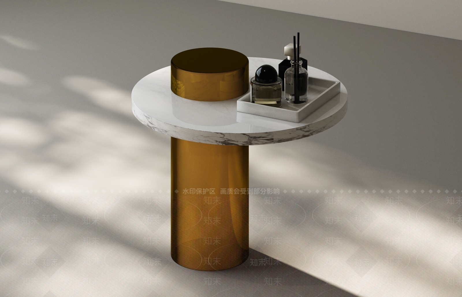 轻奢边几3D模型下载【ID:1228663830】