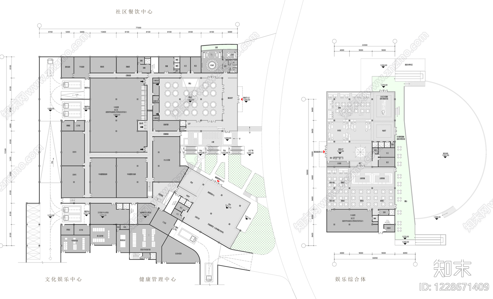 社区服务中心CAD图纸