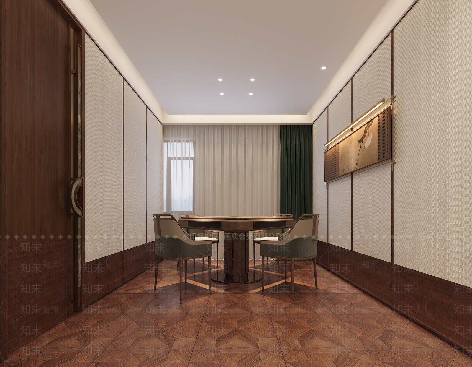 新中式包厢3D模型下载【ID:1228672295】