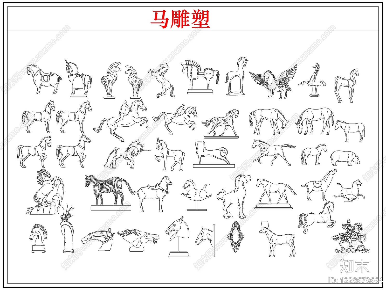 综合人物动物图库CAD图纸