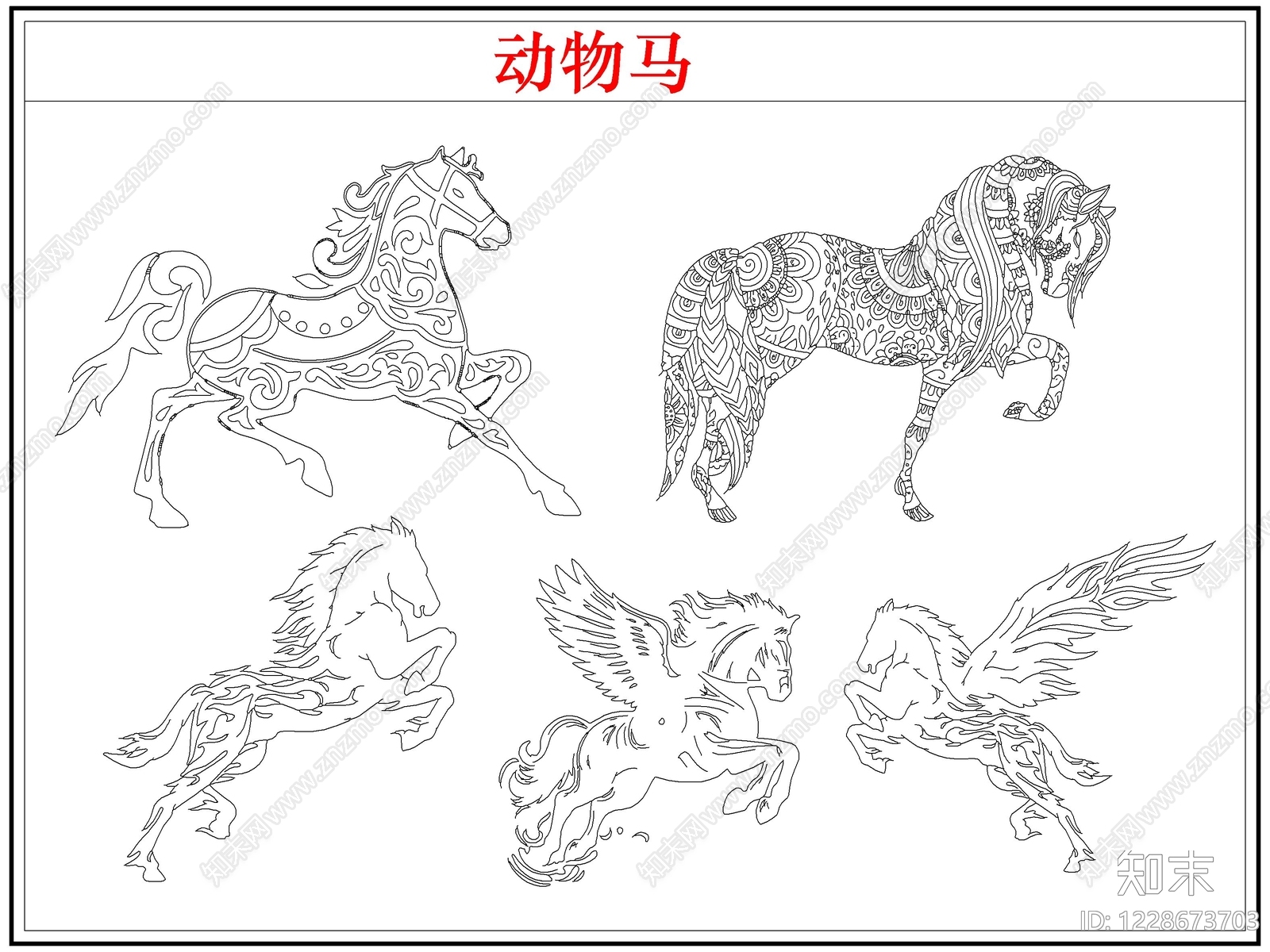 综合人物动物图库CAD图纸