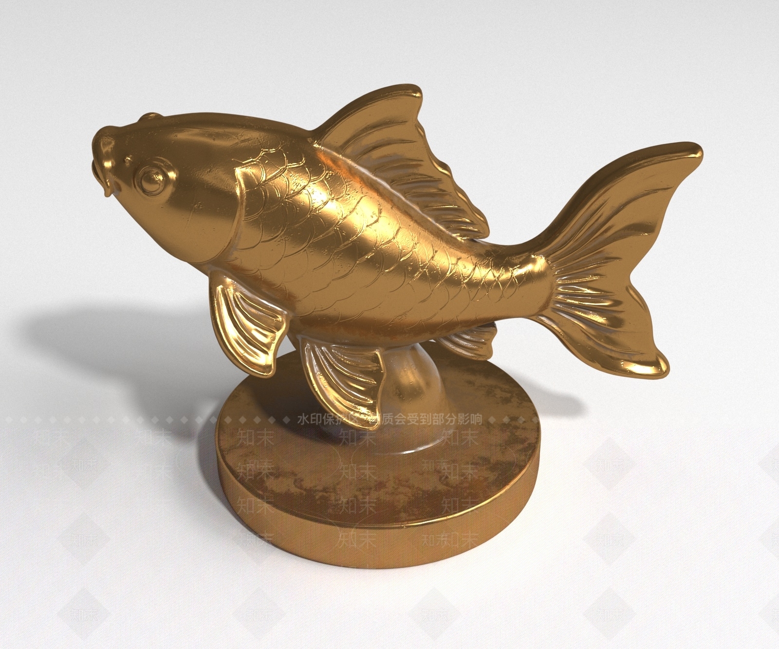 中式雕塑摆件3D模型下载【ID:1228674509】