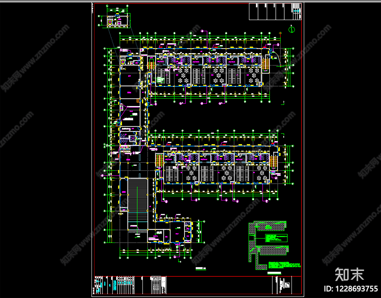 幼儿园建筑cad施工图下载【ID:1228693755】