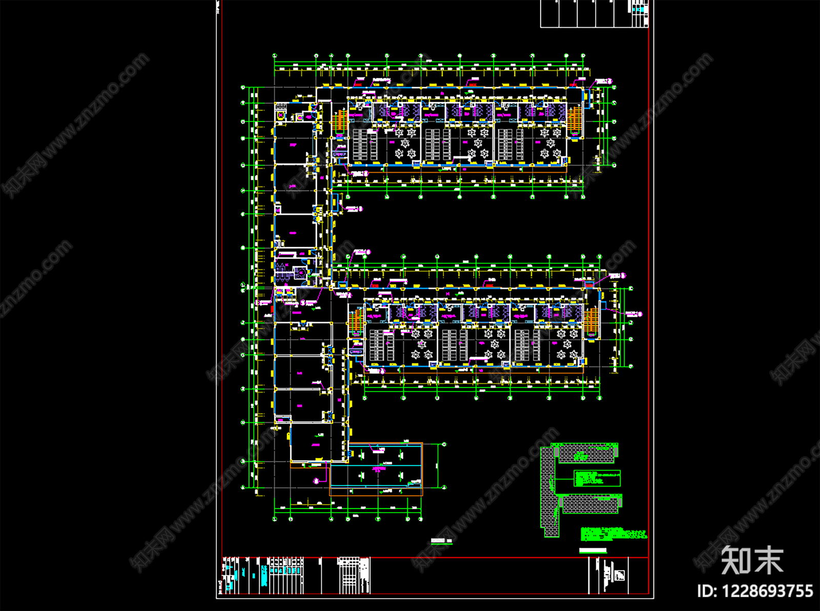 幼儿园建筑cad施工图下载【ID:1228693755】