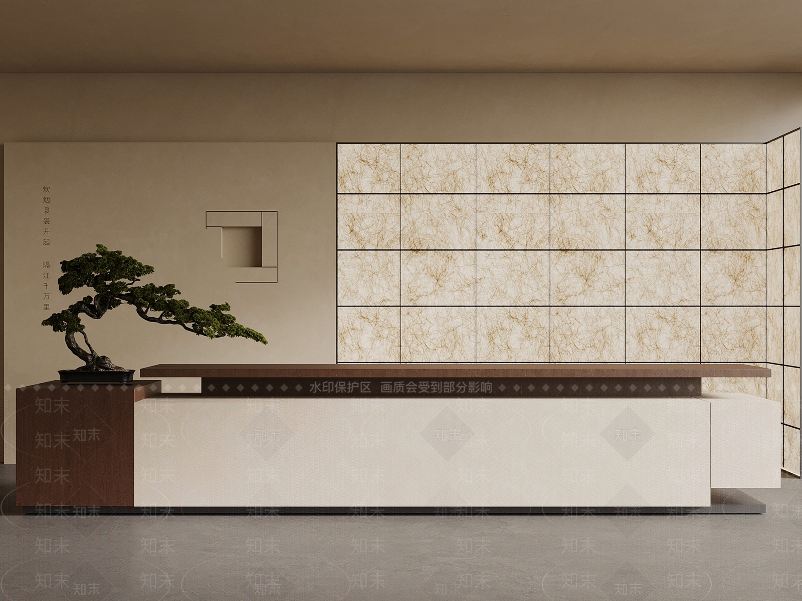 新中式前台3D模型下载【ID:1228697306】