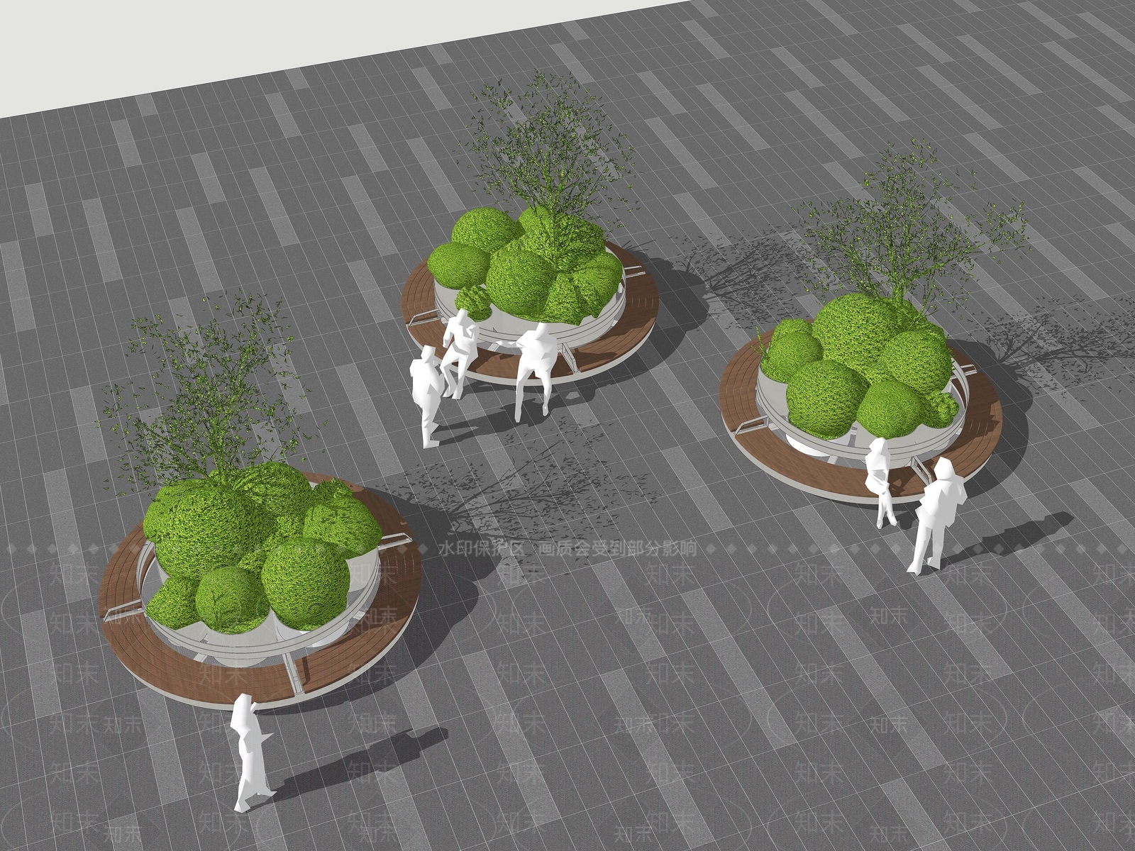 现代景观座椅SU模型下载【ID:1228697578】