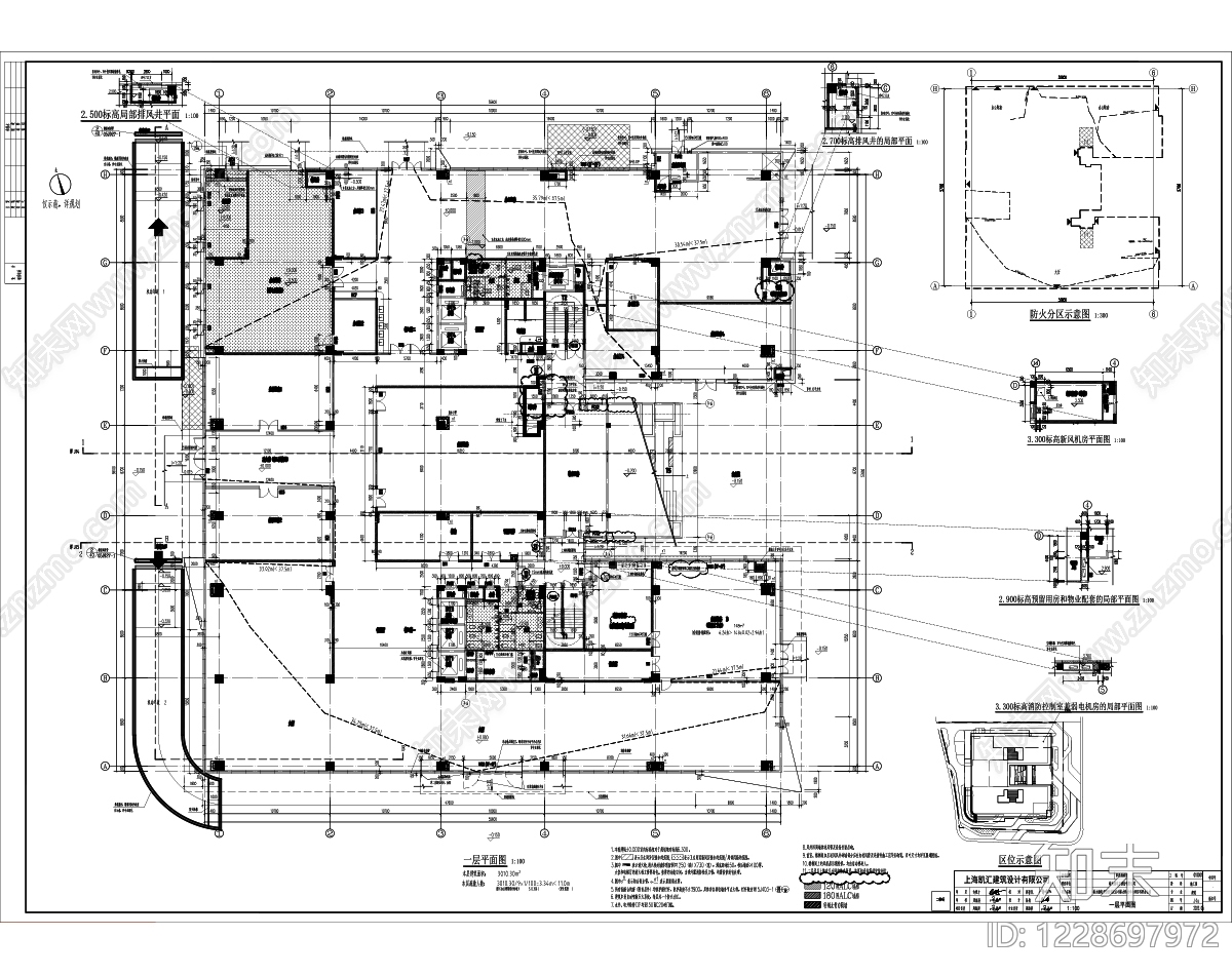 绿色建筑cad施工图下载【ID:1228697972】